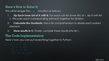 How to Divide Elements of a List by Elements of Another List in Python