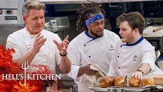 Both Teams Finish Service As One Chef Makes A Heartbreaking Decision Hells Kitchen