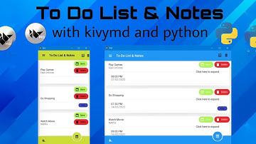 To Do List and Notes - kivy, kivymd, python