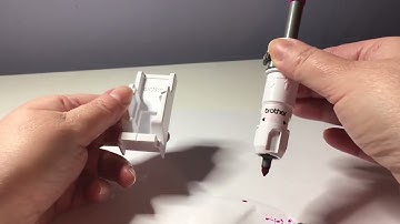ScanNCut drawing and the small barrel pen holder