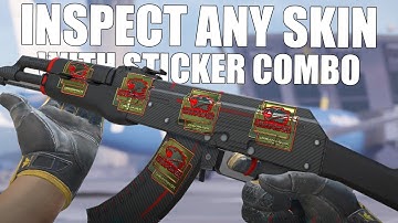 How to inspect any Skin / Sticker Craft in CS2
