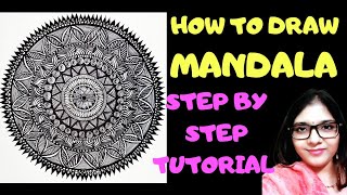 How To Draw Mandala For Beginners Easy Step By Step Tutorial