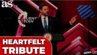 JD VANCE delivers EMOTIONAL TRIIBUTE to Charlie Kirk at Turning Point USA AmericaFest in Phoenix