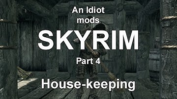 An Idiot mods Skyrim part 4 House-keeping