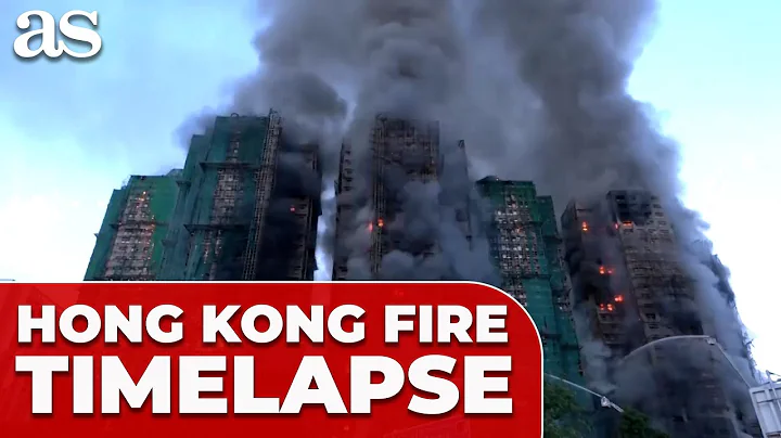 TIMELAPSE: firefighters battle MASSIVE HONG KONG TOWERS BLAZE through the night