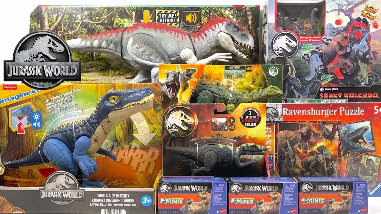 Jurassic World Toy Collection Unboxing Review | ASMR