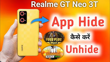 How to hide Apps in Realme GT Neo 3T | Realme gt neo 3t app hide | Realme GT Neo 3