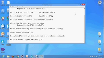 O3 Webdriver 4 - Advance CSS Selector