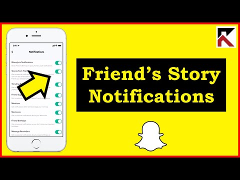How To Turn Off Friends Story Notifications On Snapchat