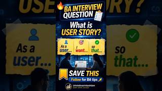 👉Most BA Candidates FAIL This 👀 | User Story Explained in 20 Sec #shorts #businessanalyst #payments