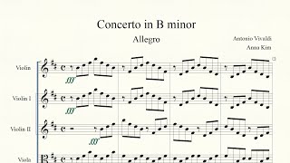 Vivaldi - Concerto for Violin, Strings, and B. C. in B minor, RV 388