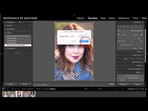 Lightroom Tutorial - Sizing Senior Photos for Yearbook