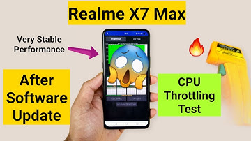 Realme X7 Max CPU Throttling Test After Software Updates Shocking results 😲😱🔥