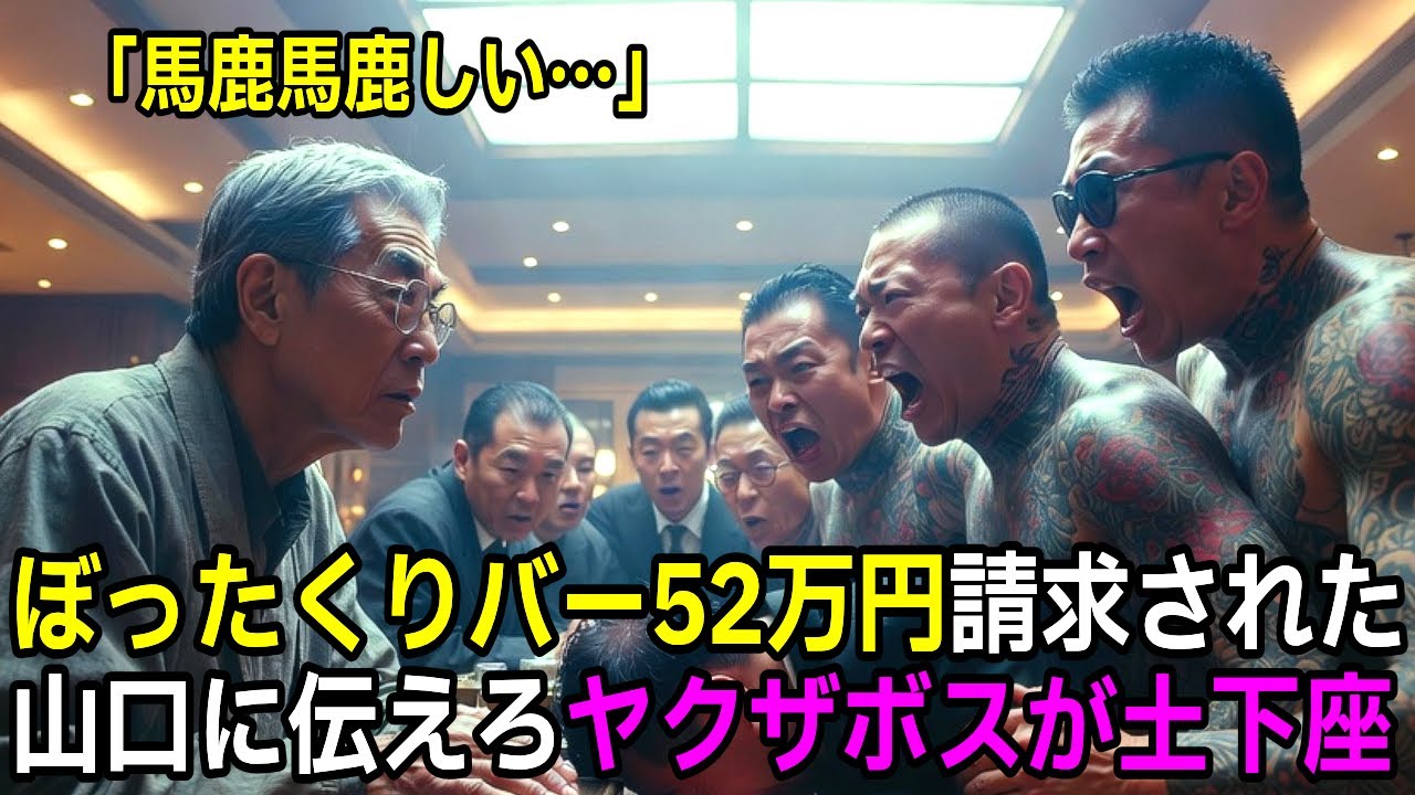 ぼったくりバー「52万払え」→「山口に伝えろ」老職人の正体を知った組長が震えた理由