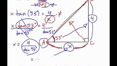Tangent Ratio - Question #4 (Intro Trig)