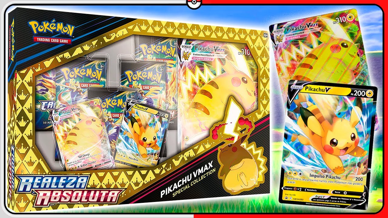 Cartas - Pokemon Box Pikachu Vmax Realeza Absoluta COPAG DA IA