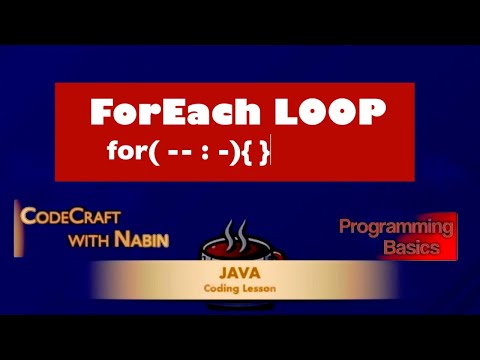 Java Basics - 10: Enhanced For Loop