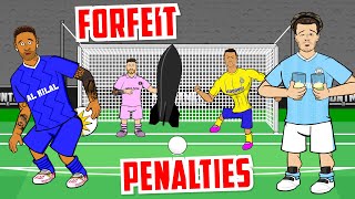 🤣FORFEIT PENALTIES🤣 (Team Messi vs Team Ronaldo - Frontmen 6.6)