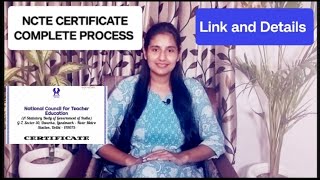 HOW TO GET NCTE CERTIFICATE ONLINE • COMPLETE PROCESS WITH LINK