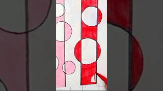 lines and circles |Red ♥️ lines with ♥️ circles #zentanglelegend #abstractart #zenpatterns #art