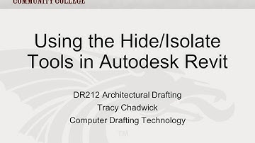 Using the Hide/Isolate Tools in Autodesk Revit