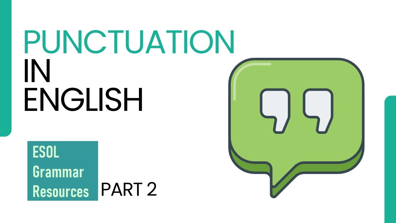 Punctuation Part 2 - YouTube