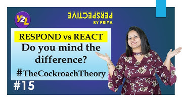 Perspective By Priya -15 The Cockroach Theory for self development