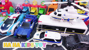 Hello Carbot K-Cops Tobot Athlon Tornado Police Cars Toy Combine Transformation Play  - HaHaKidsToy