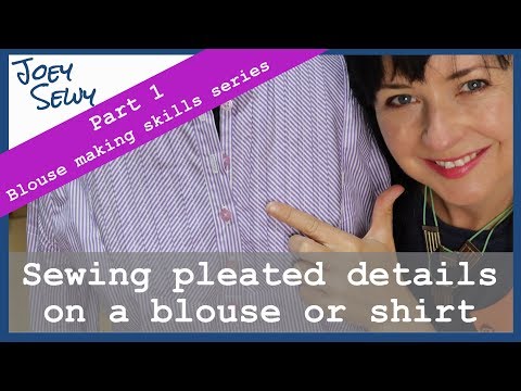 トップス factory sample pleats setup Easy No-Math Pleats for Historical Fashion (How to Sew