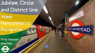 London Underground First Person Journey - West Hampstead to Bayswater via Baker St. and Edgware Rd.