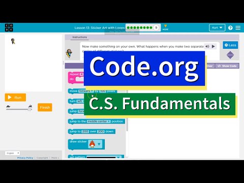 Code.org Express Lesson 11.9 Mini-Project: Sticker Art | Answers Explained | Course C Lesson 10.9
