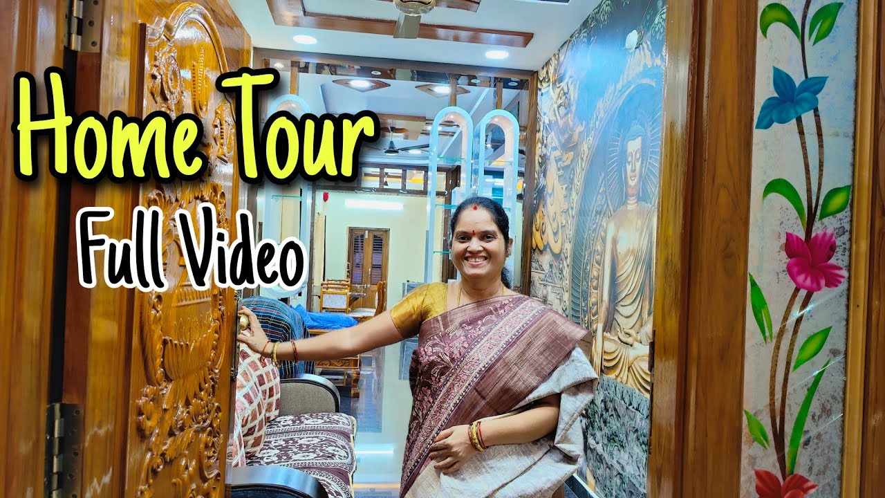 మా ఇంటి home tour 🏡 సంతోషాల లోగిలి అనుబంధాలకు నిలయం పల్లెటూరి కొత్త ఇంటి Home Tour😊❤️our dream house