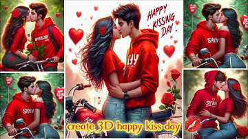 Haw to Create 3D Ai Happy kiss💋day image creator 2024 happy kiss day bing image creator new tutorial