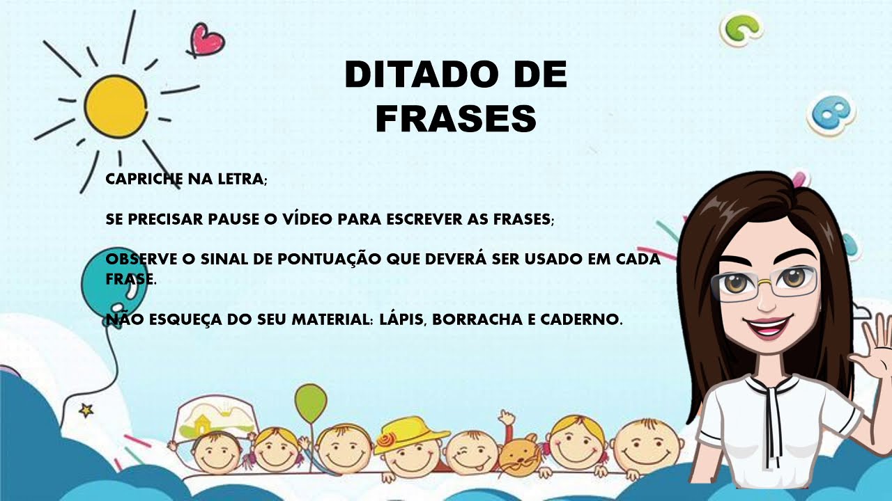 Ditado De Frases Com Sinais De Pontuação - FDPLEARN