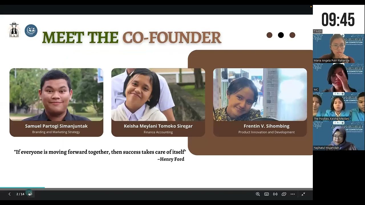 1st Winner! Business Plan Competition Agropreneur UGM 2023