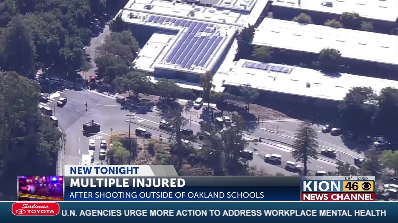Shooting outside school injures six adults in Oakland; Multiple gunmen ...