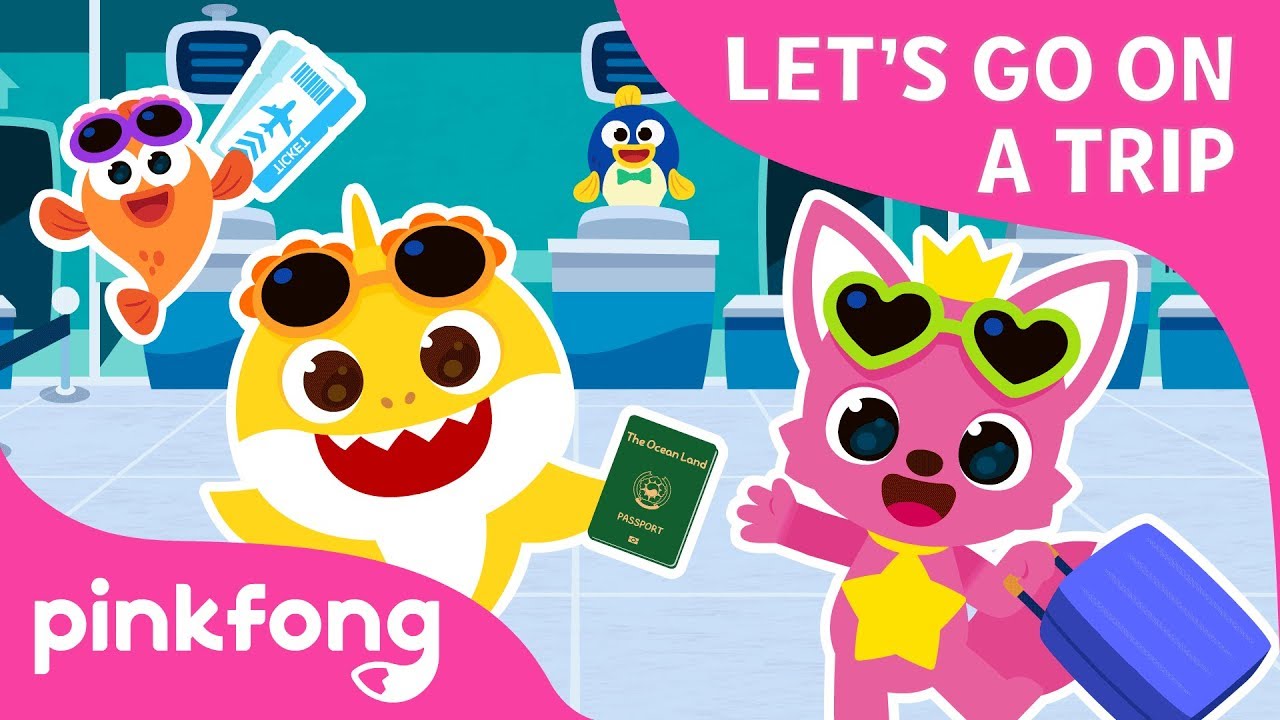 Lets Go on a Trip  Baby Shark Incheon Airport Song  Pinkfong Songs for Children