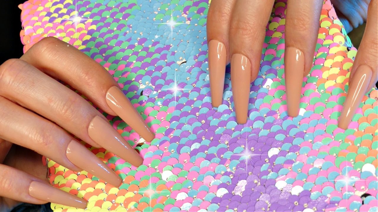 ASMR Scratching Textured Fabric with Long Nails | sequin pillow, purse, book, fabric | No Talking