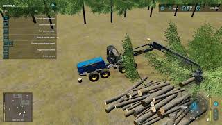 farming simulator 22 lets cut some trees and go treassure hunting