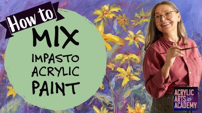 Impasto painting - How to make your own Impasto gel for thickening acrylic  paint 