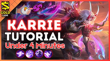 4-Minute Karrie Tutorial in the Gold Lane || (MLBB S35) 2025