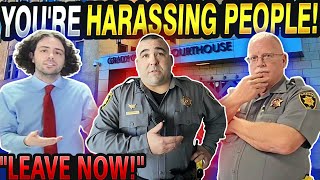 Tyrant Deputy Sheriff Tries To ARREST Journalist For “Disturbing The Peace” But Fails Miserably!