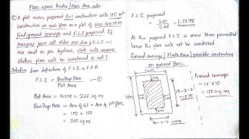 floor space index (FSI)  / floor area ratio (FAR) problem 1