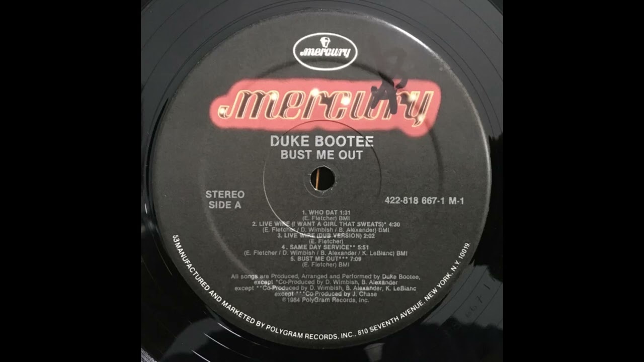 DUKE BOOTEE | BUST ME OUT - US - CUT CORNER – Real Groovy