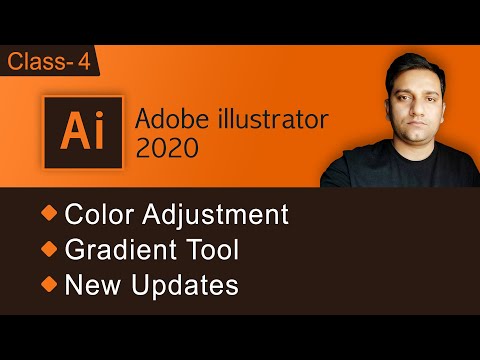 Adobe_illustrator Class-4 (in Hindi) | Gradient Tool | graphics mentor jitendra