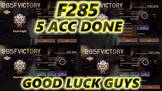 F285 5 Acc Pass in SEA Server! DH Only got 4 Days Left Who Need Can PM! Death High Season 18