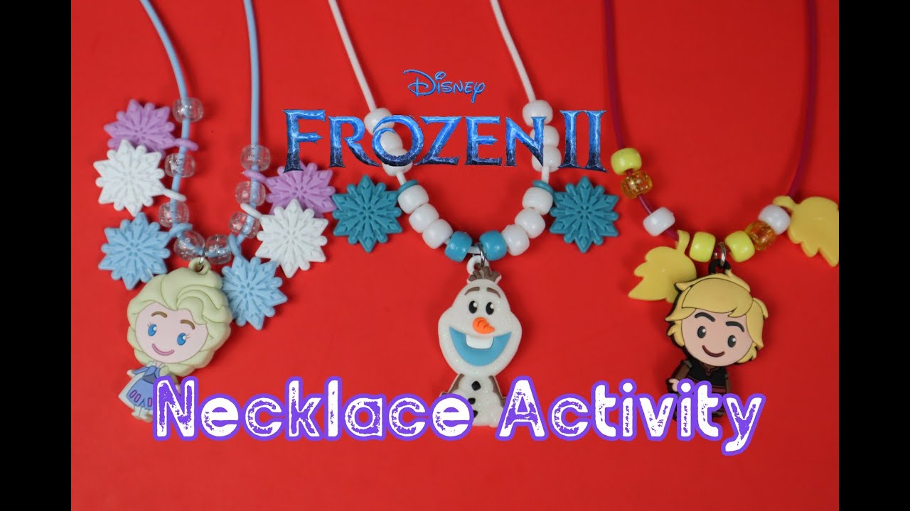 Disney Frozen II Necklace Activity Five Charms and Five Necklaces