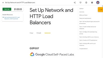 Set Up Network and HTTP Load Balancers GSP007