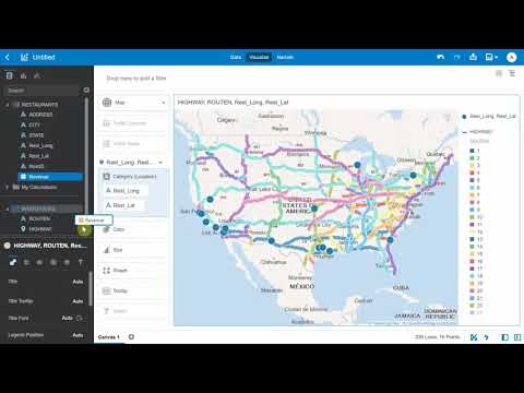 Non-Joined Datasets for Oracle Analytics Maps