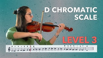 D Chromatic Scale - 1 Octave | Violin | Level 3